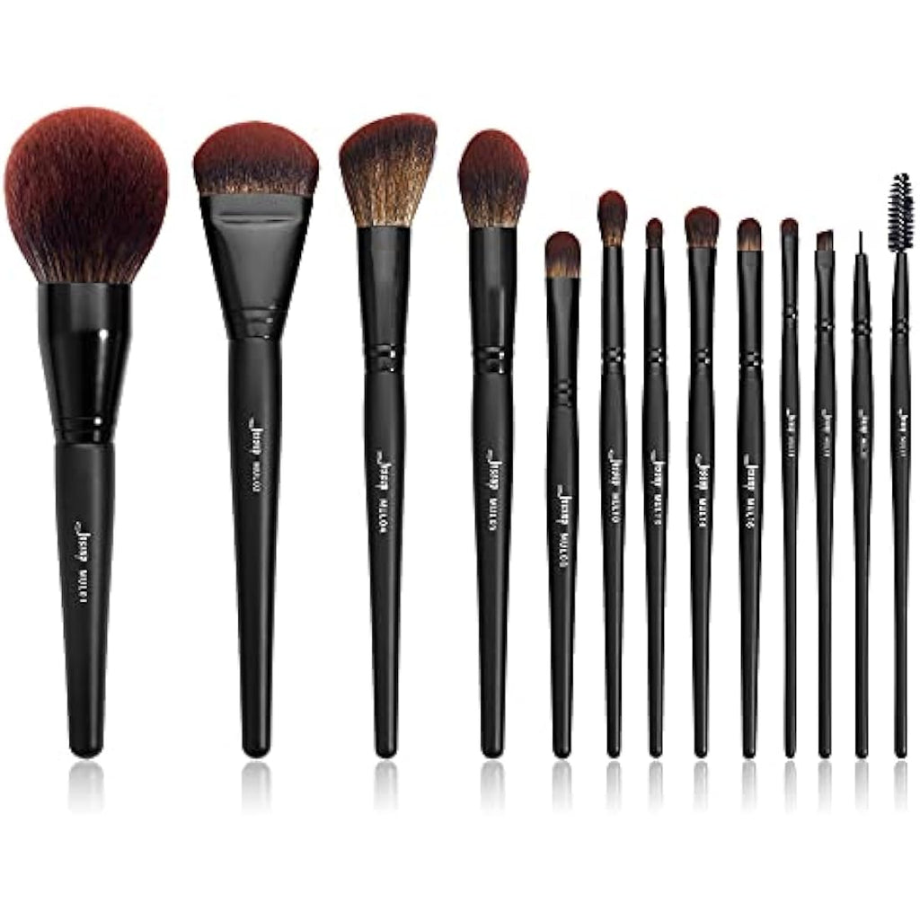 Jessup 13pcs Professional Makeup Brushes Set | Vegan Phantom Black