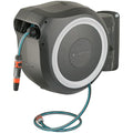 Gardena RollUp L Wall-Mounted Hose Box | 30m Retractable Reel - White