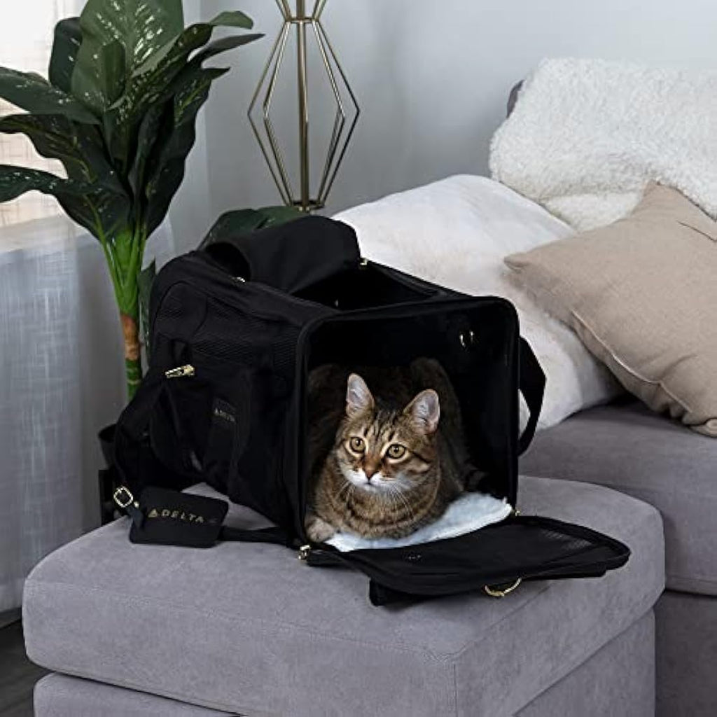 Sherpa Airline Approved Pet Carrier – Black Under-Seat Travel Bag