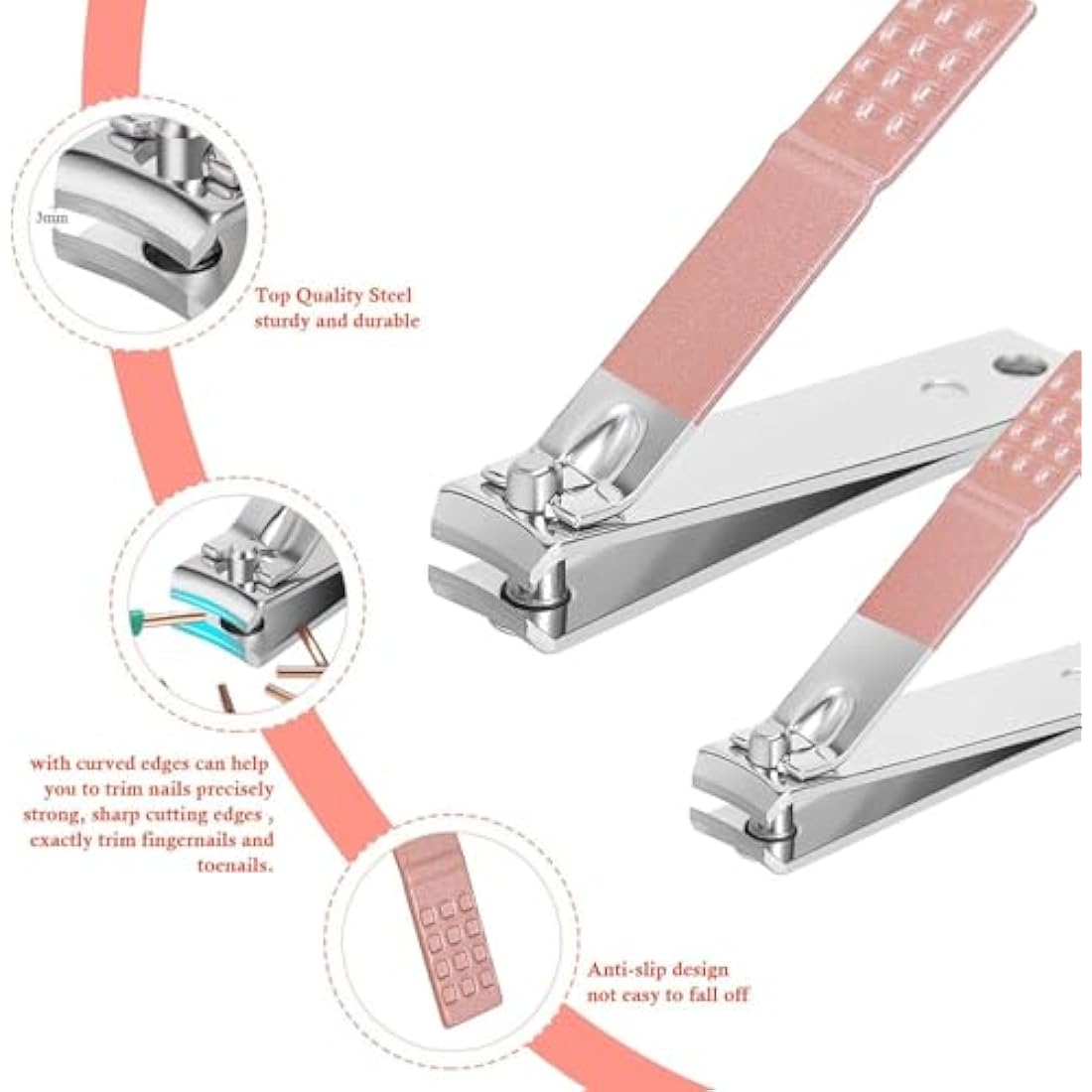 16-in-1 Manicure Set – Stainless Steel Nail Grooming Kit