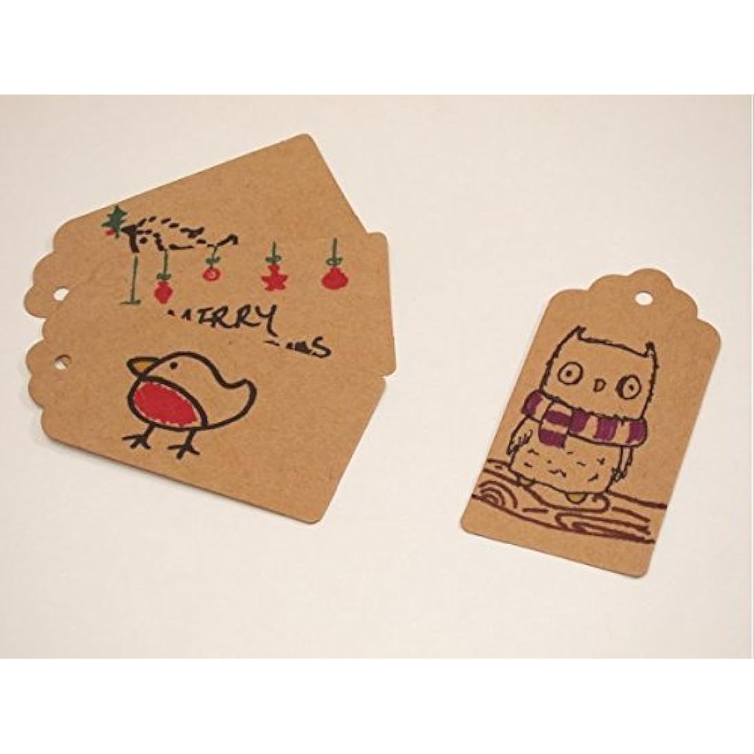 Kraft Paper Gift Tags – 200PCS Large Brown Blank Labels