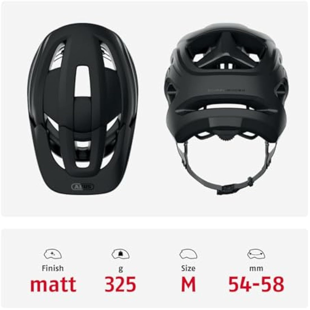 ABUS CliffHanger MTB Helmet – Vented Trail Bike Helmet with Fidlock