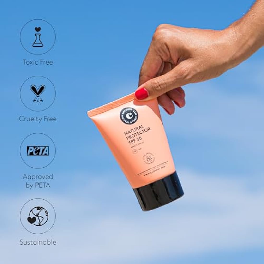 COCUNAT Natural Mineral Sunscreen SPF 30 – Reef Safe Zinc Oxide - 100ml