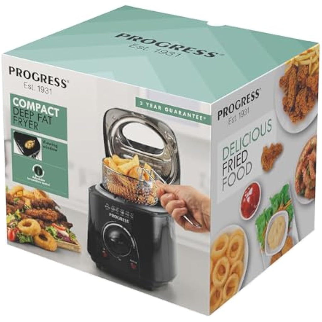 Progress 1L Compact Deep Fat Fryer – 950W Non-Stick Electric Fryer