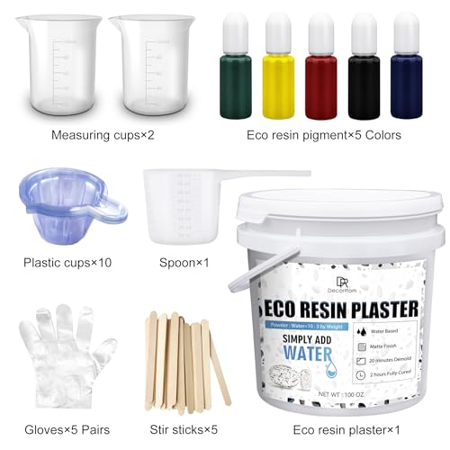 Eco Resin Casting Powder - 2800g Water Activated Plaster Kit