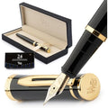 Wordsworth & Black Fountain Pen Set - Medium Nib with 24 Ink Cartridges