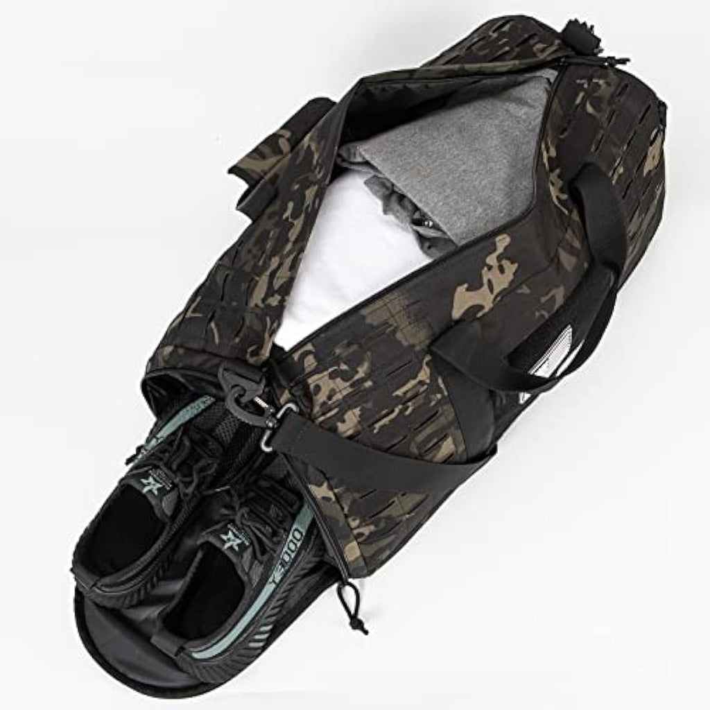 QT&QY 40L Military Tactical Duffle Bag | Waterproof 900D Polyester Gym Bag