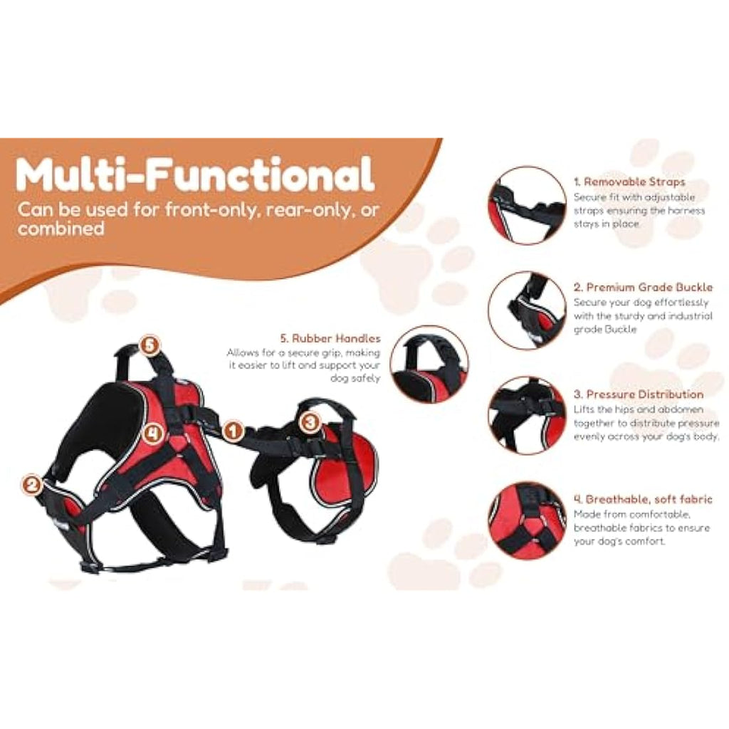 Doggie Stylz Full-Body Lifting Dog Harness | Multi-Functional Support – L