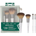 EcoTools On-The-Go Makeup Brush Kit | 5-Piece Travel Set | Vegan