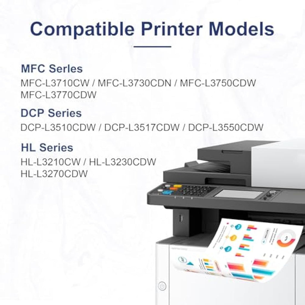 Colorfly TN-247 TN-243 Compatible Toner for Brother MFC-L3750CDW (4 Pack)
