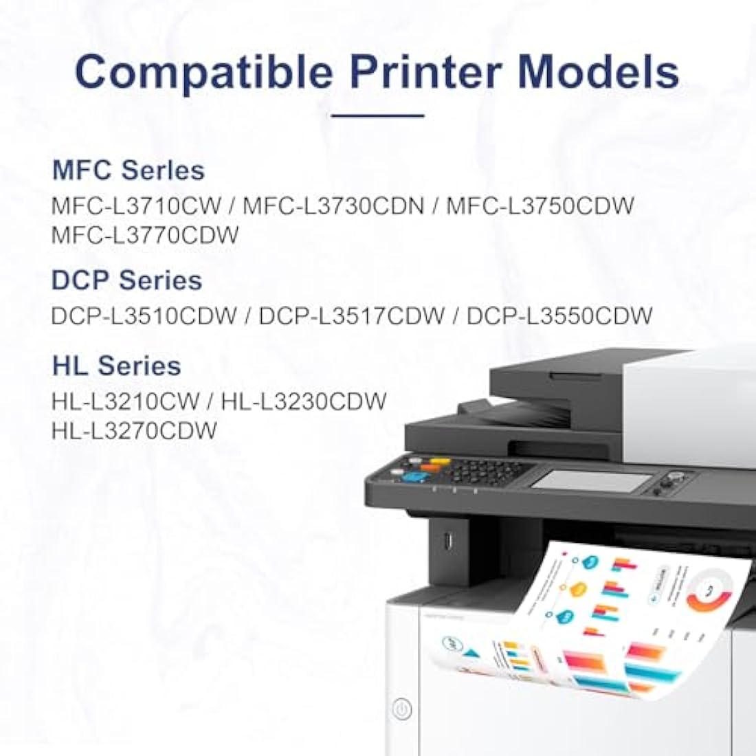 Colorfly TN-247 TN-243 Compatible Toner for Brother MFC-L3750CDW (4 Pack)