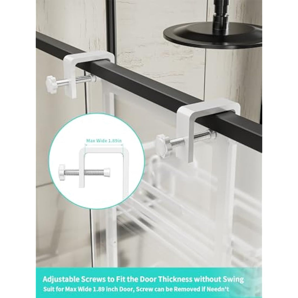 HapiRm Over the Door Shower Caddy – 4-Tier Rustproof Stainless Steel Organizer