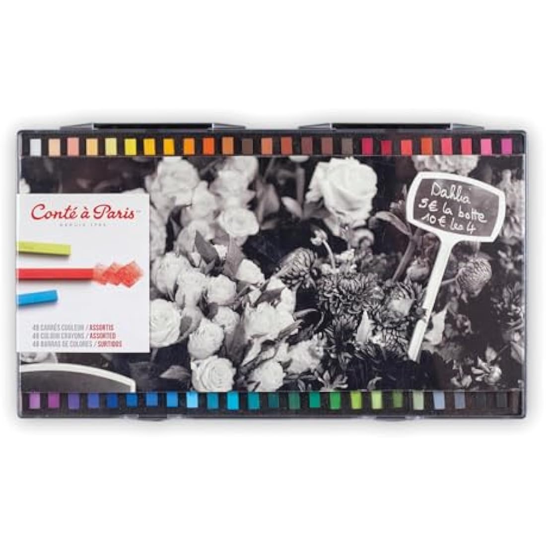 Conte a Paris Carre Crayons – Professional Artist Set (Pack of 48)