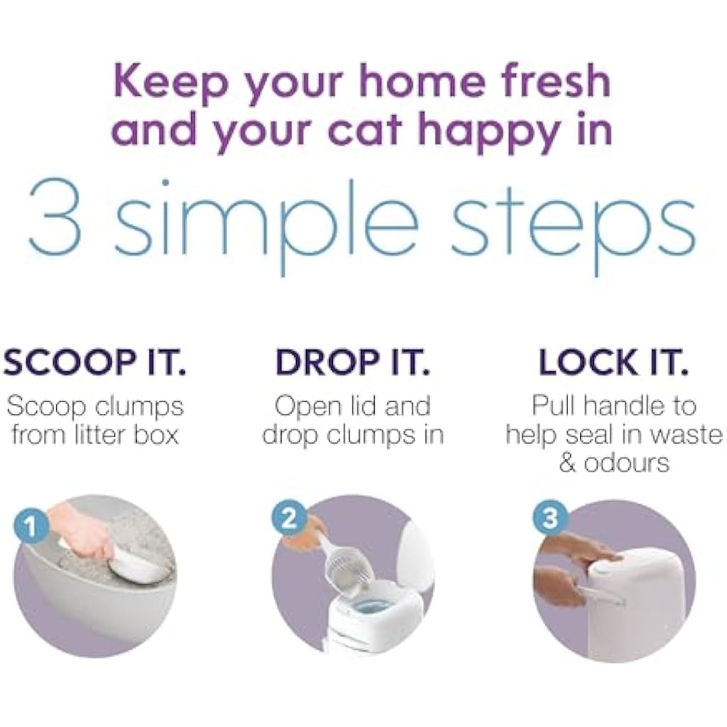 LitterLocker by Litter Genie – Cat Litter Disposal System with XL Refill