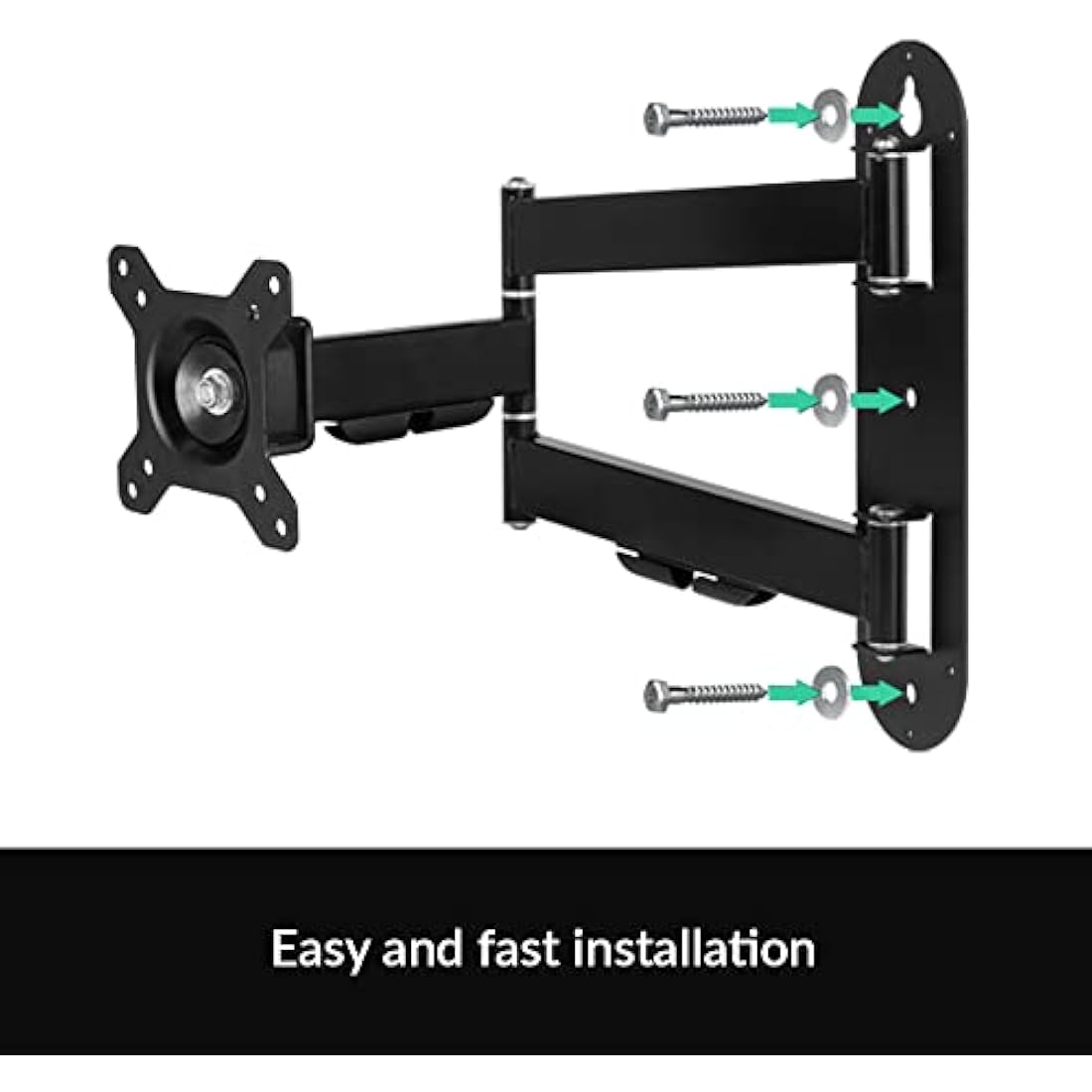ARCTIC W1C Wall Mount Monitor Arm – For 49" Ultrawide Screens, Black