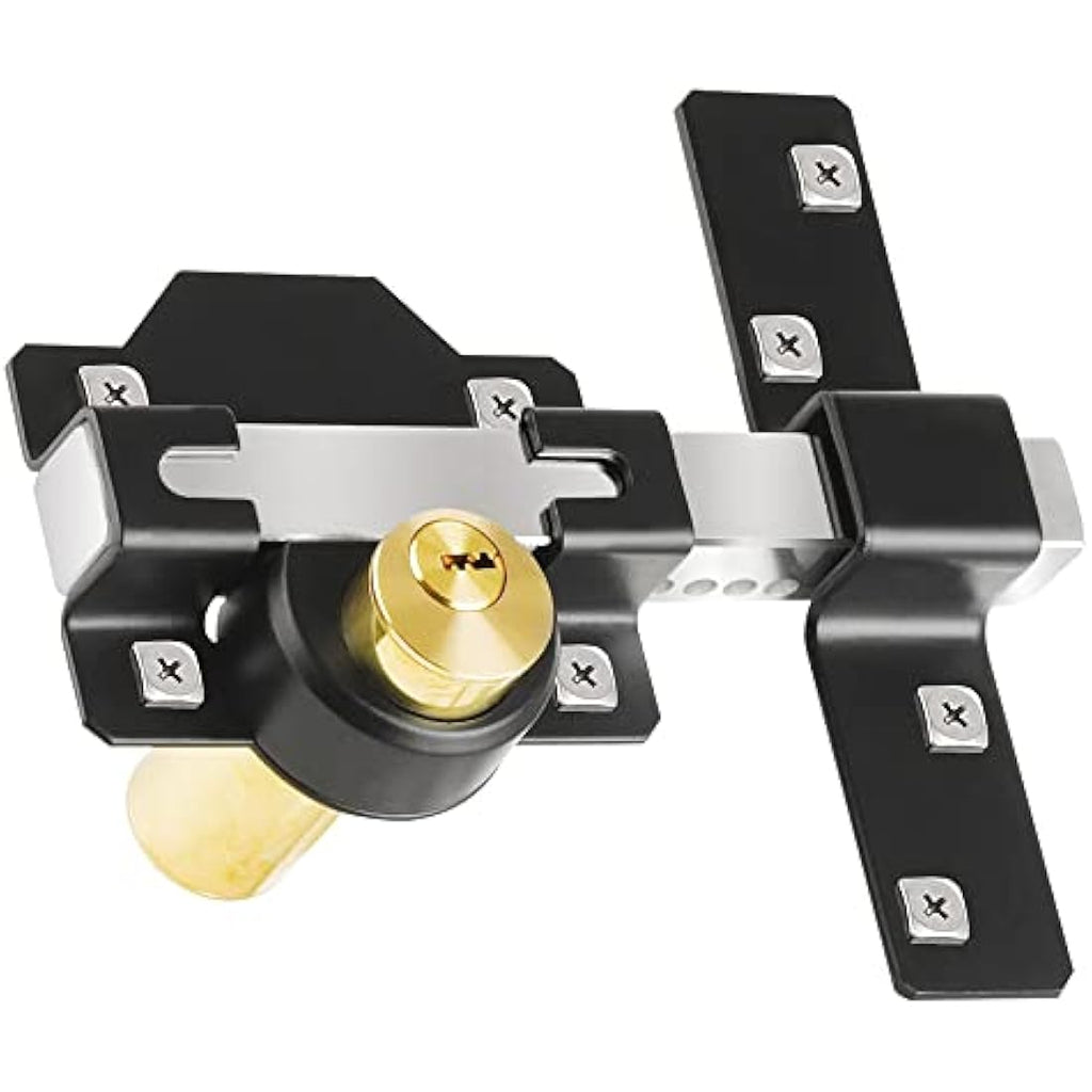 Jolof Store Heavy Duty 50mm Long Throw Gate Lock | Double Locking Steel