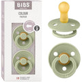BIBS Colour Pacifier 2-Pack | Natural Rubber Latex, 6-18 Months, Sage