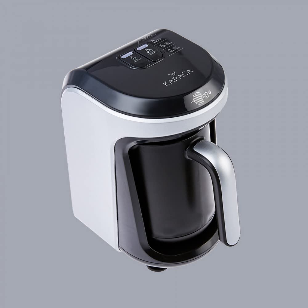 Karaca Hatır Hüps Turkish Coffee Machine & Milk Steamer, 5 Cup - Silver