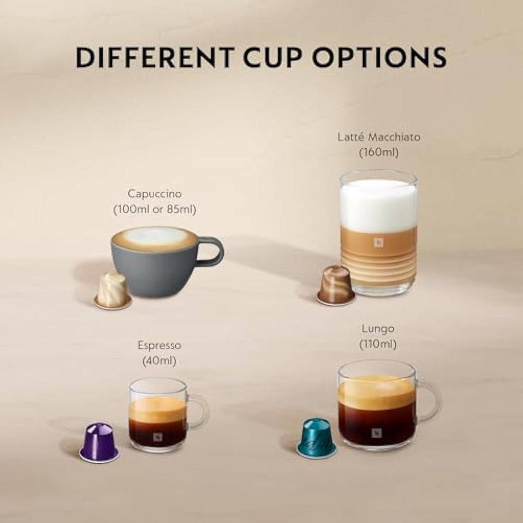 Nespresso Citiz Coffee Machine with Aeroccino Milk Frother - Black