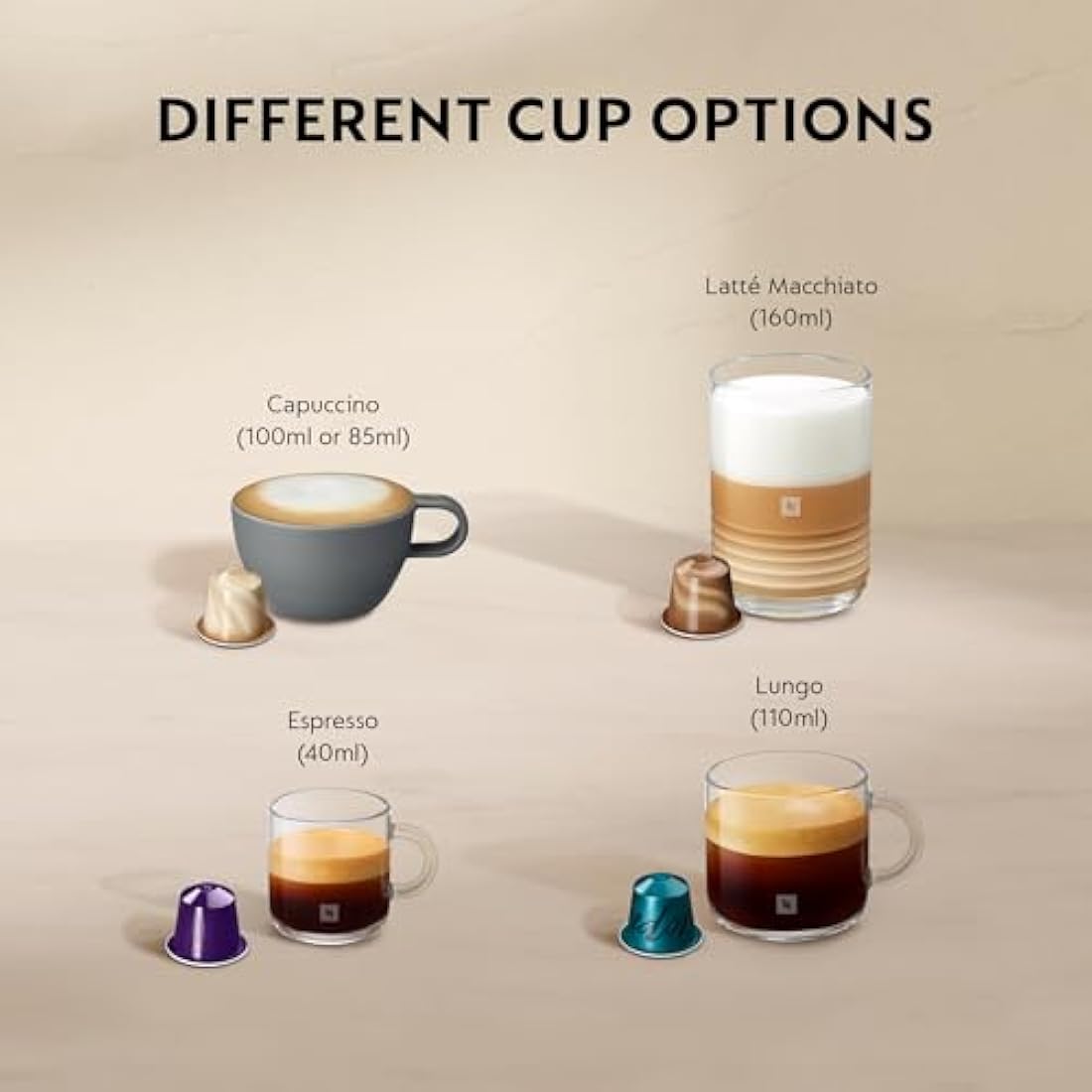 Nespresso Citiz Coffee Machine with Aeroccino Milk Frother - Black