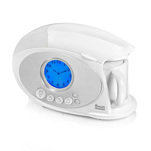 Swan STM200N Teasmade | 600ml Rapid Boil Tea Maker with Alarm Clock