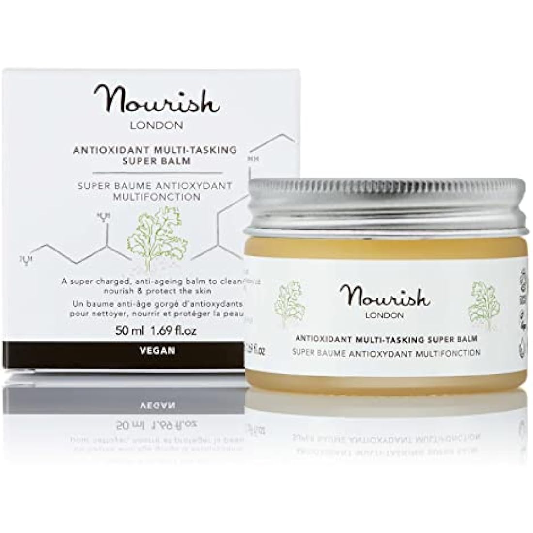 Nourish London Antioxidant Multi-Tasking Super Balm - 50ml Vegan Cleanser