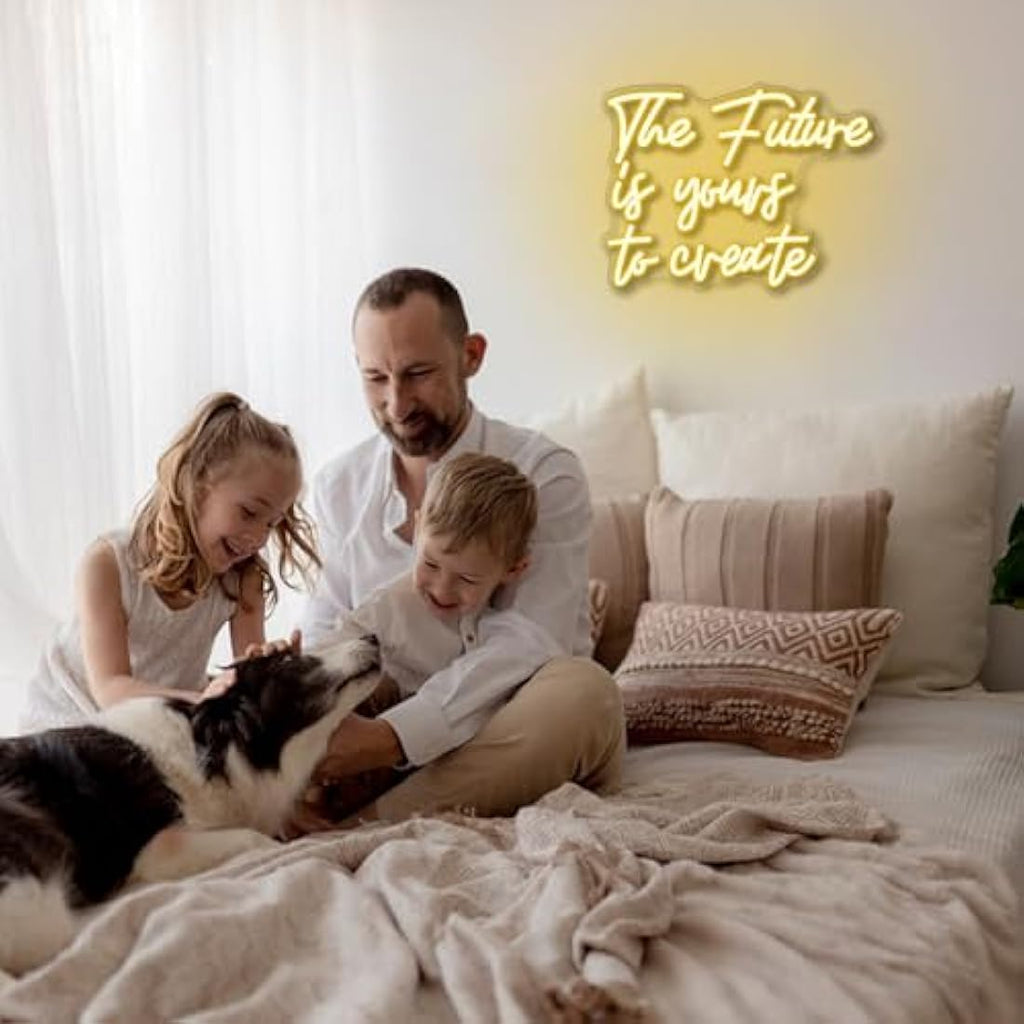 The Future is Yours to Create Neon Sign | Warm White LED