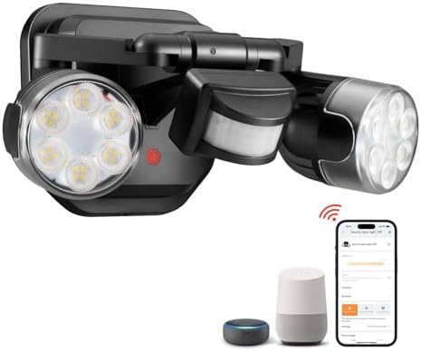 OREiN Smart WiFi Outdoor Flood Light – 12W LED Motion Sensor Security Light