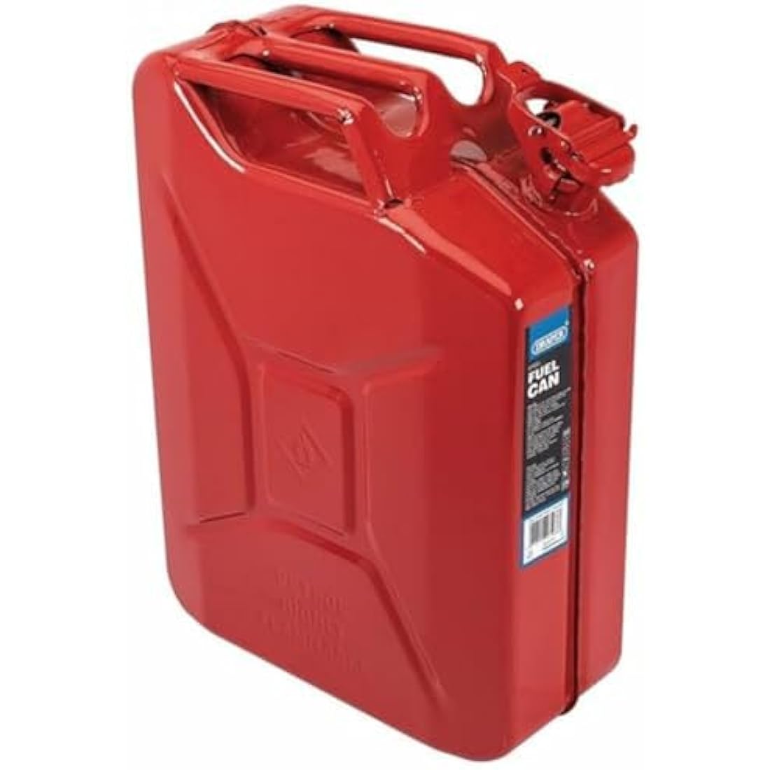 Draper 07218 20L Steel Fuel Can – Leak-Proof Green Jerrycan Container