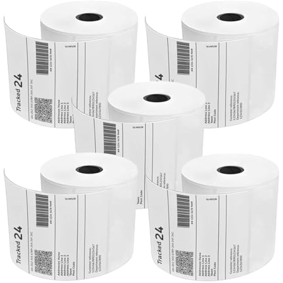 Double Dragon 4x6 Direct Thermal Shipping Labels – 5 Rolls, 1250 Labels