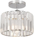 Crystal Ceiling Light – Modern Rose Gold Flush Mount Lamp