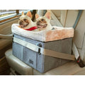 Petsfit Dog Car Seat for Medium Dogs | Elevated Booster Seat, Light Grey