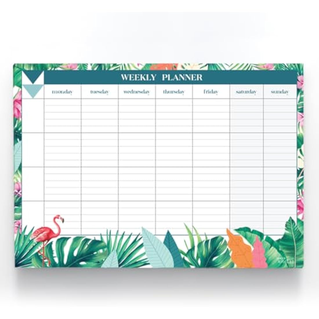 Joeji's Kitchen Weekly Planner Pad - A4 Tear Off 60 Sheets - Aqua