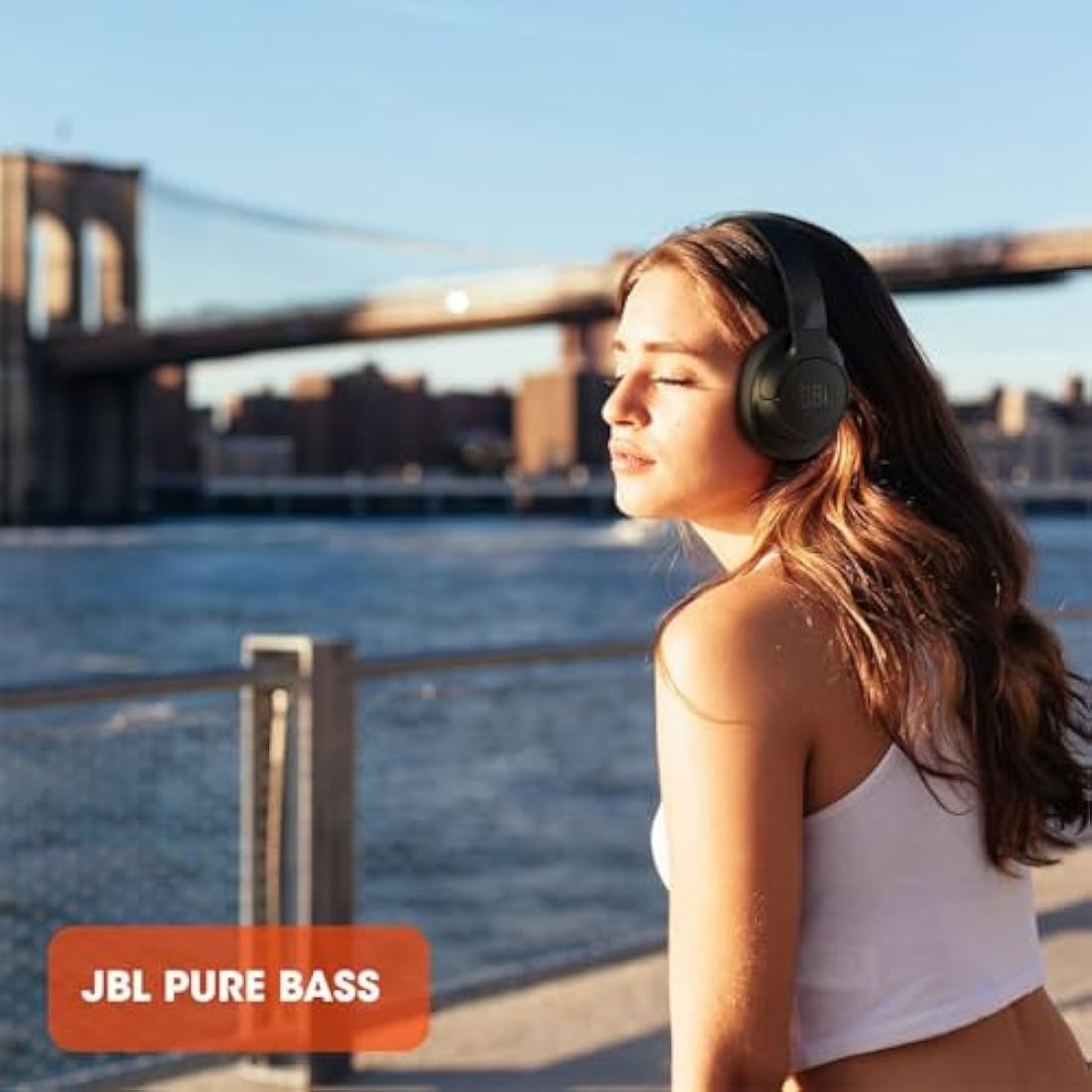 JBL Tune 760 NC Over-Ear Wireless Headphones | Noise-Cancelling, Black