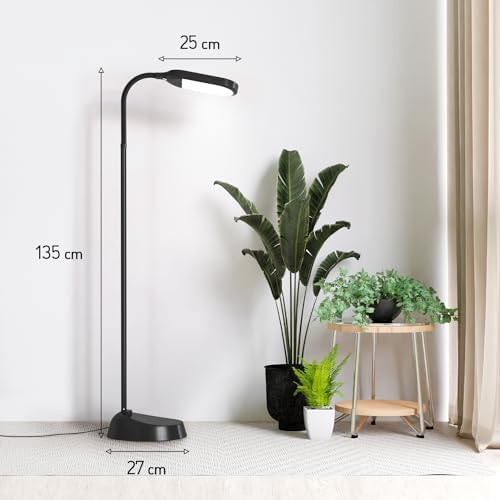 Kenley Daylight LED Floor Lamp – 12W Adjustable Reading Light for Crafts
