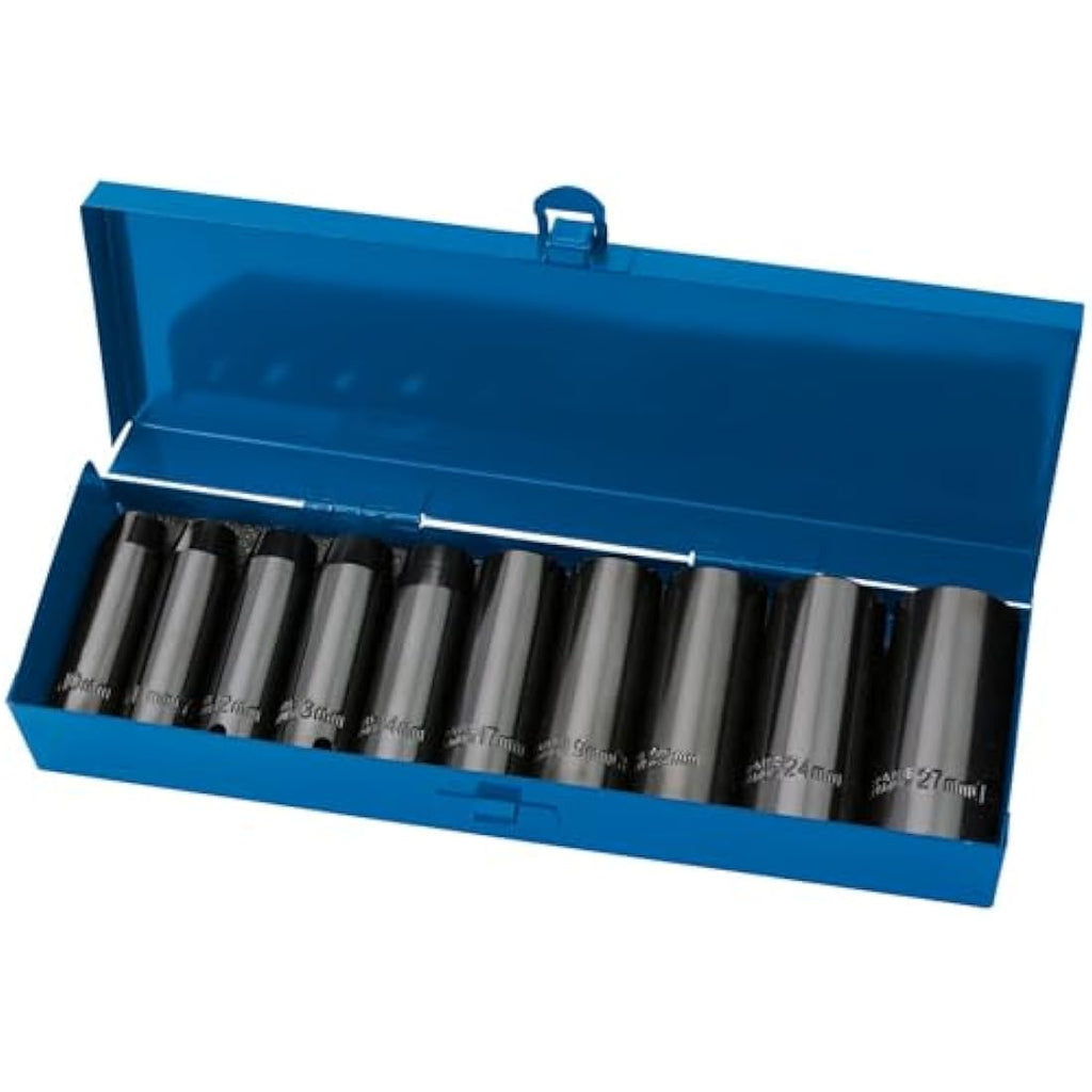 Draper Expert Hi-Torq 1/2" Square Drive Impact Metric Socket Set - 10pc