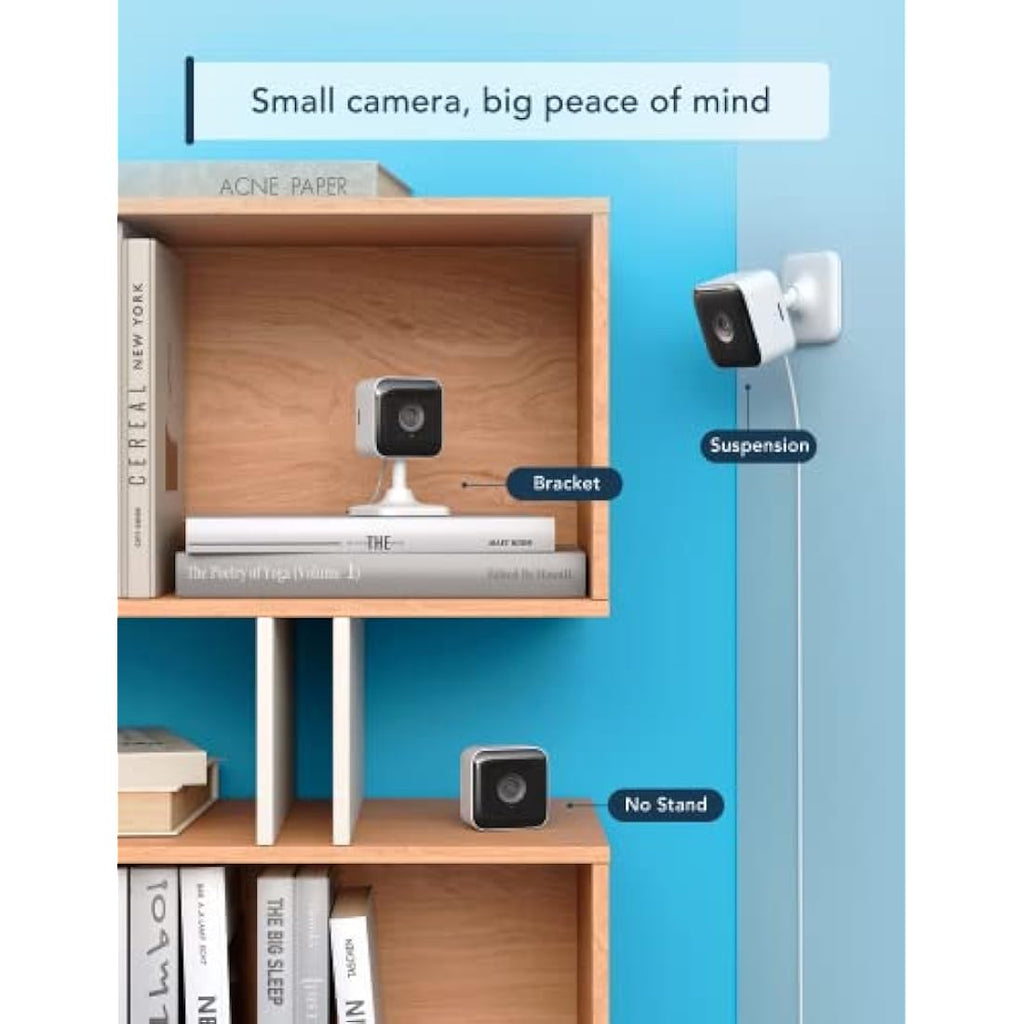 GNCC 1080P Indoor Security Camera 2-Pack | WiFi Home Monitor with Night Vision