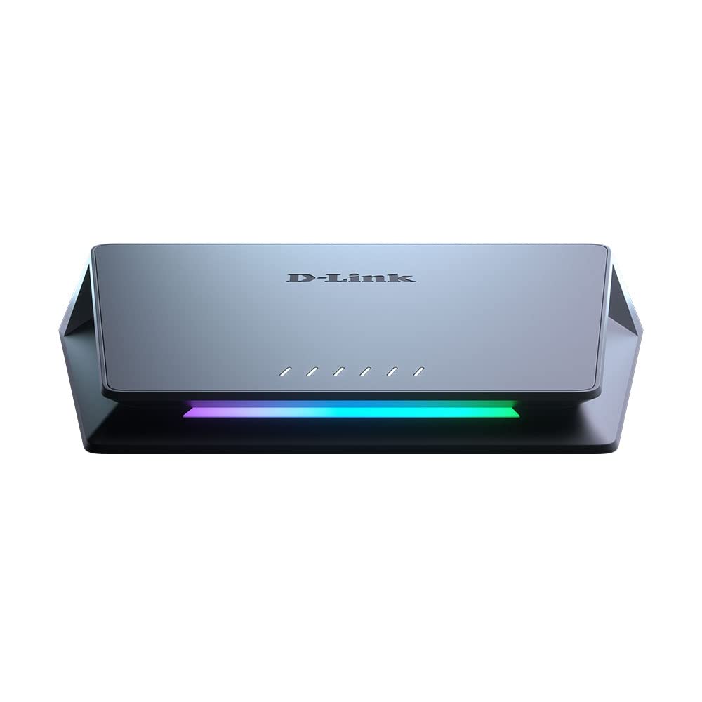 D-Link DMS-106XT 6-Port Multi-Gigabit Switch | 10G Uplink & RGB