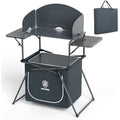 Ever Advanced Folding Camping Kitchen Table with Windscreen and Storage
