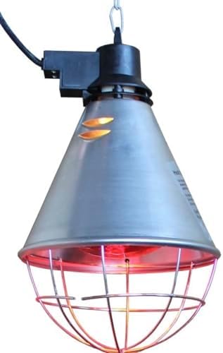 SM Pet Supplies Infrared Heat Lamp with 150W Red Bulb and Hi-Lo Switch