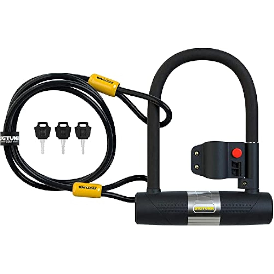 SIGTUNA Heavy Duty Bike U-Lock | 16mm Steel Shackle with Mount Holder