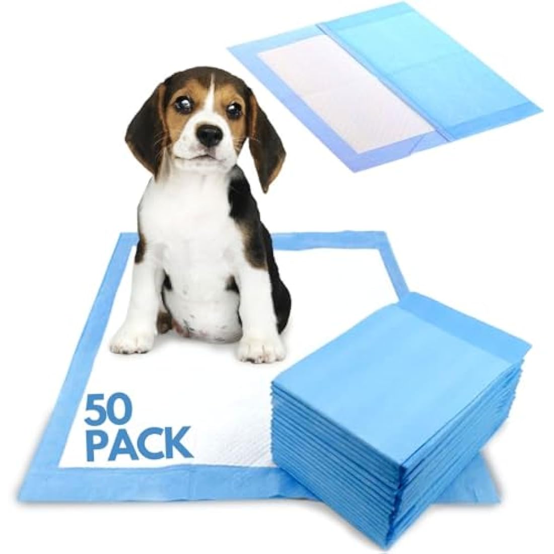Jolof Store Puppy Training Pads – 50 Pack Absorbent 60x60cm Pee Pads