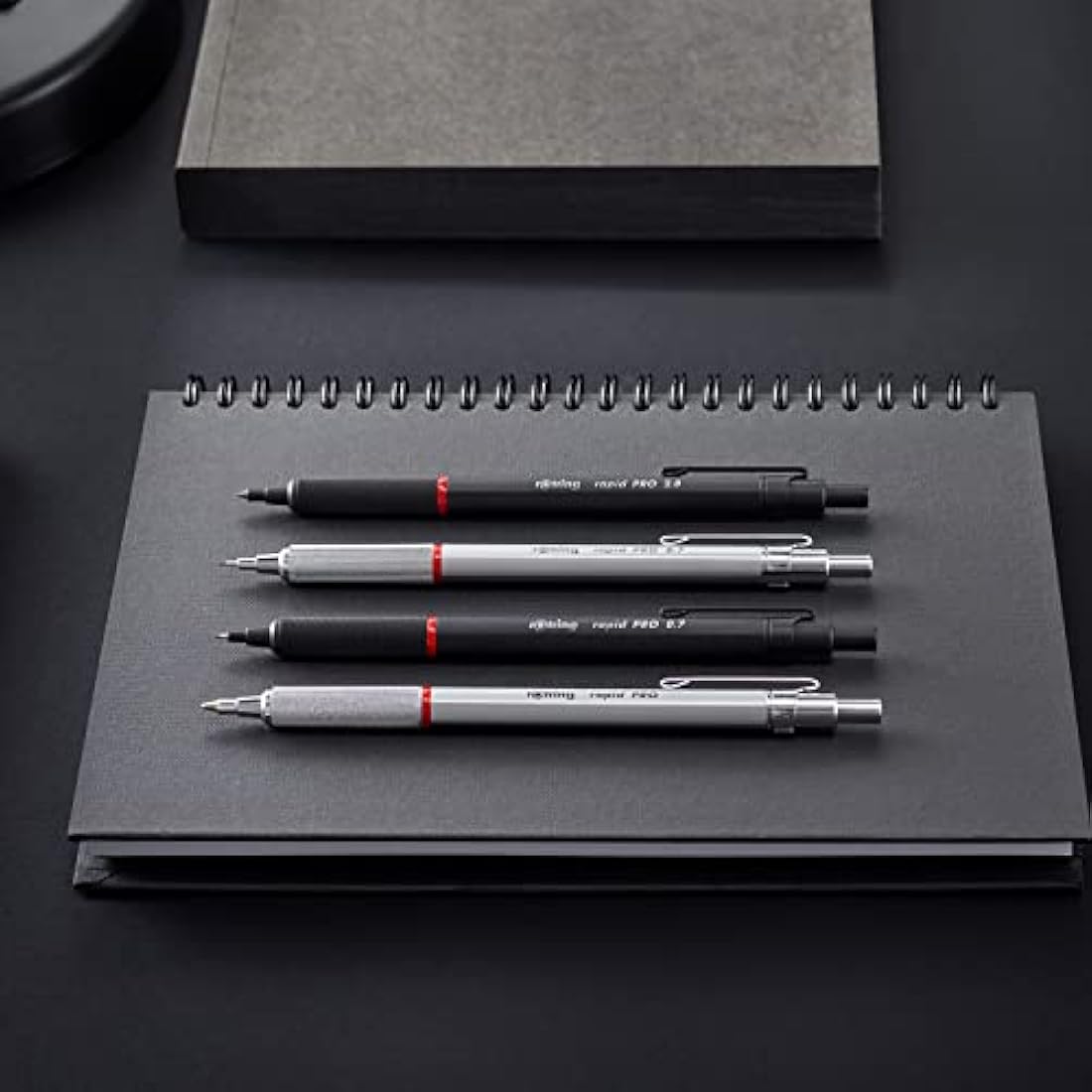 rOtring Rapid Pro Mechanical Pencil | 0.7mm HB Silver Full-Metal Body