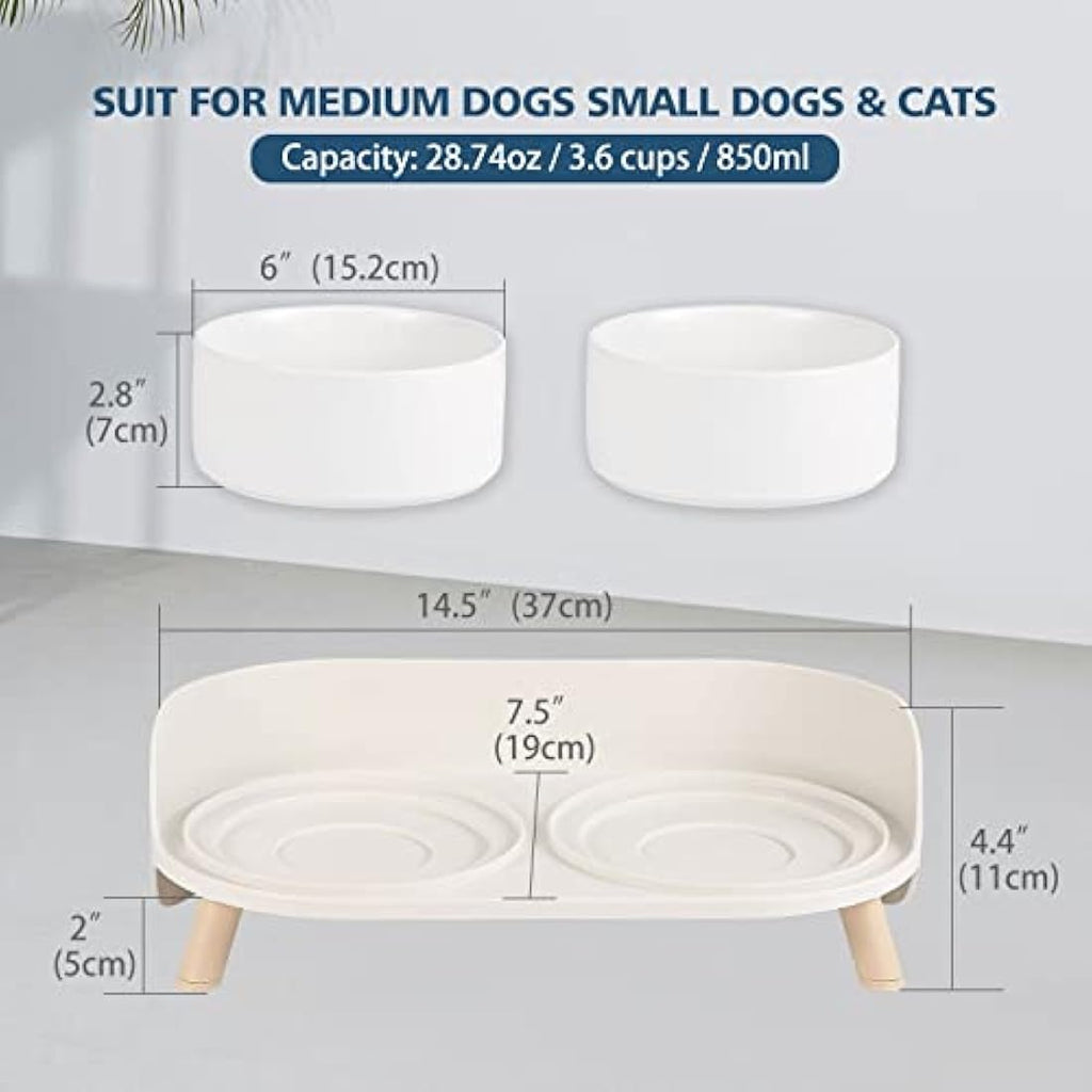 Elevated Ceramic Dog Bowls – Raised Non-Slip Feeding Station