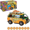 TMNT Mutant Mayhem Pizza Fire Delivery Van – Motorized Toy Vehicle