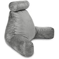 Milliard Reading Pillow XL – Shredded Memory Foam Backrest with Neck Roll