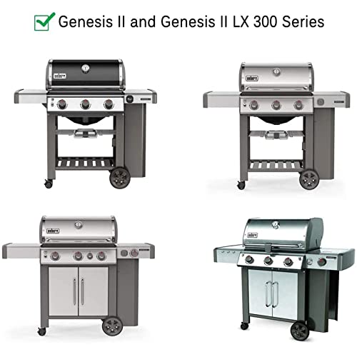 GFTIME Porcelain Steel Flavorizer Bars for Weber Genesis II 300 Series