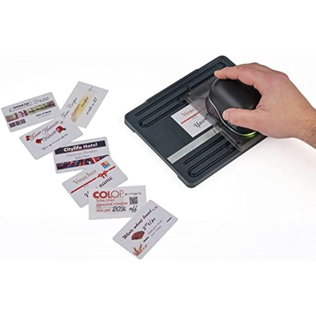 COLOP e-Mark Multiline Printing Tool Set for Business Cards – Black