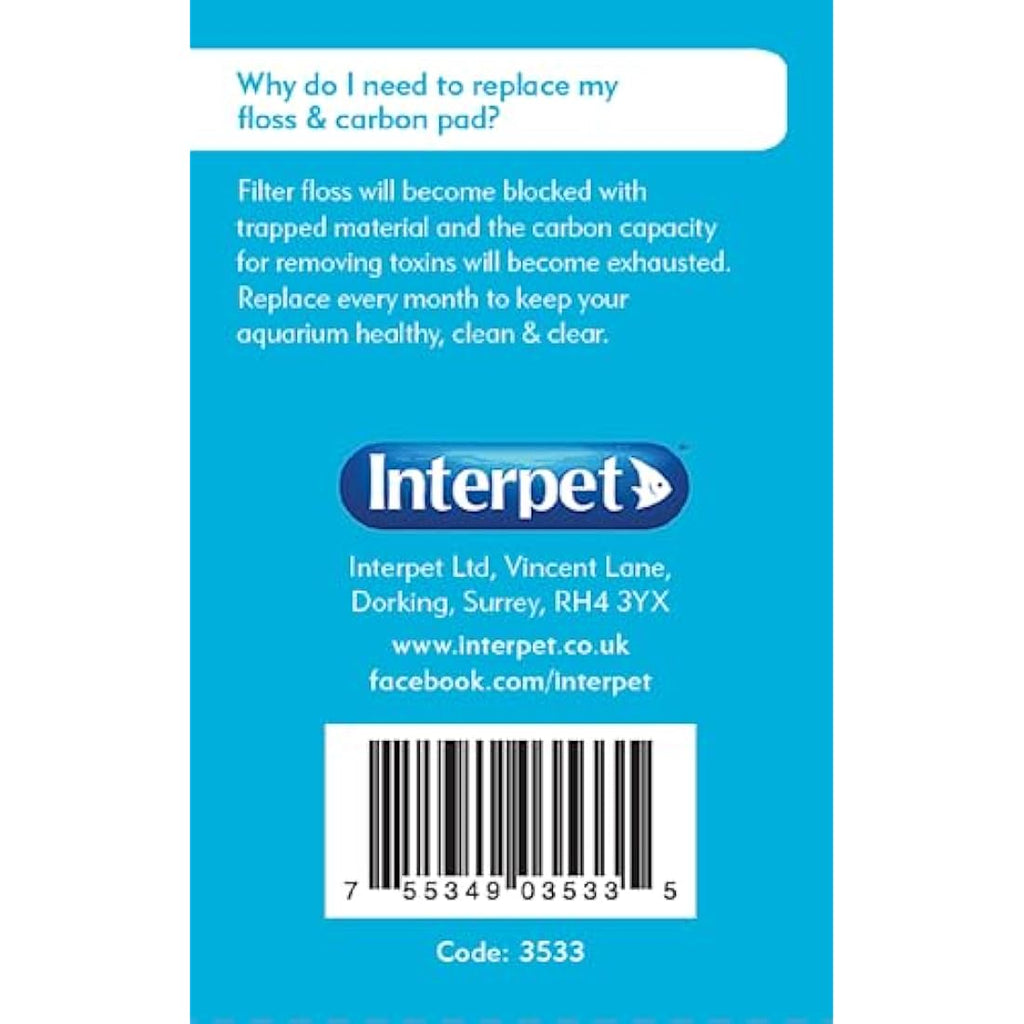 Interpet PF1 Filter Service Kit - Carbon & Floss Pads (3 Pack)
