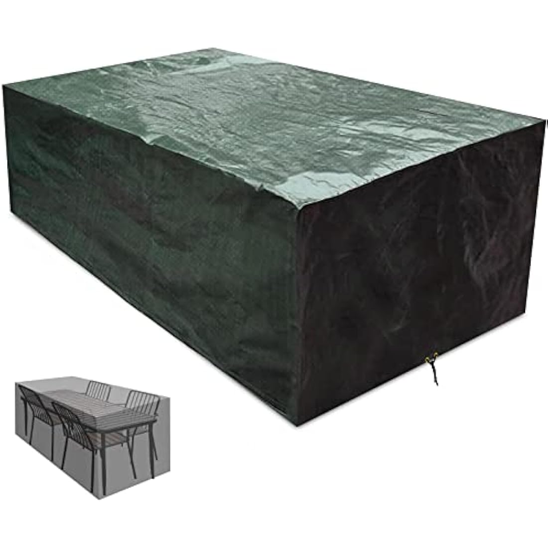 RICHIE Waterproof Patio Furniture Cover | Large Rectangular PE Tarp